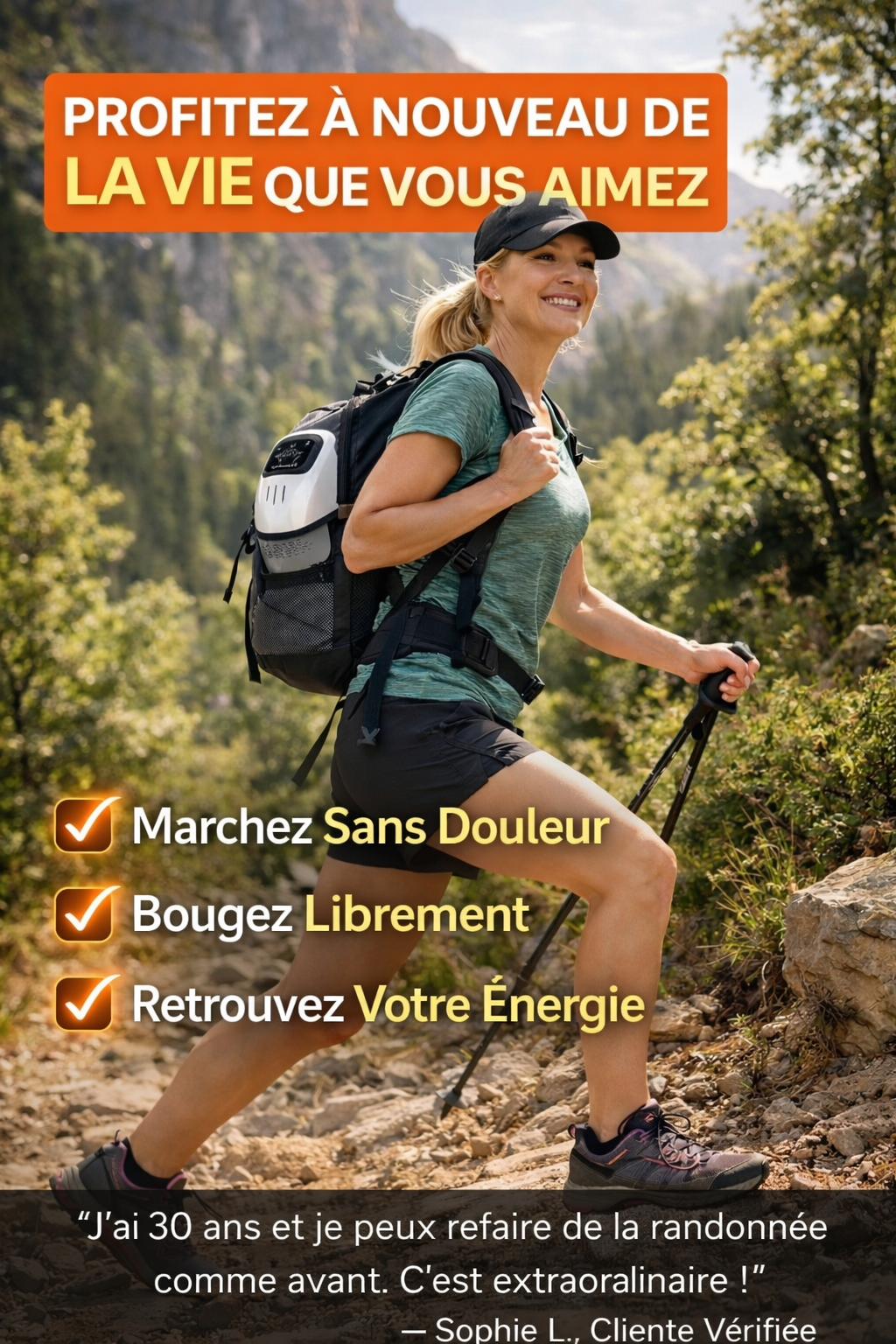 Soulagement intelligent des douleurs du genou par chaleur ciblée, lumière rouge et vibrations profondes